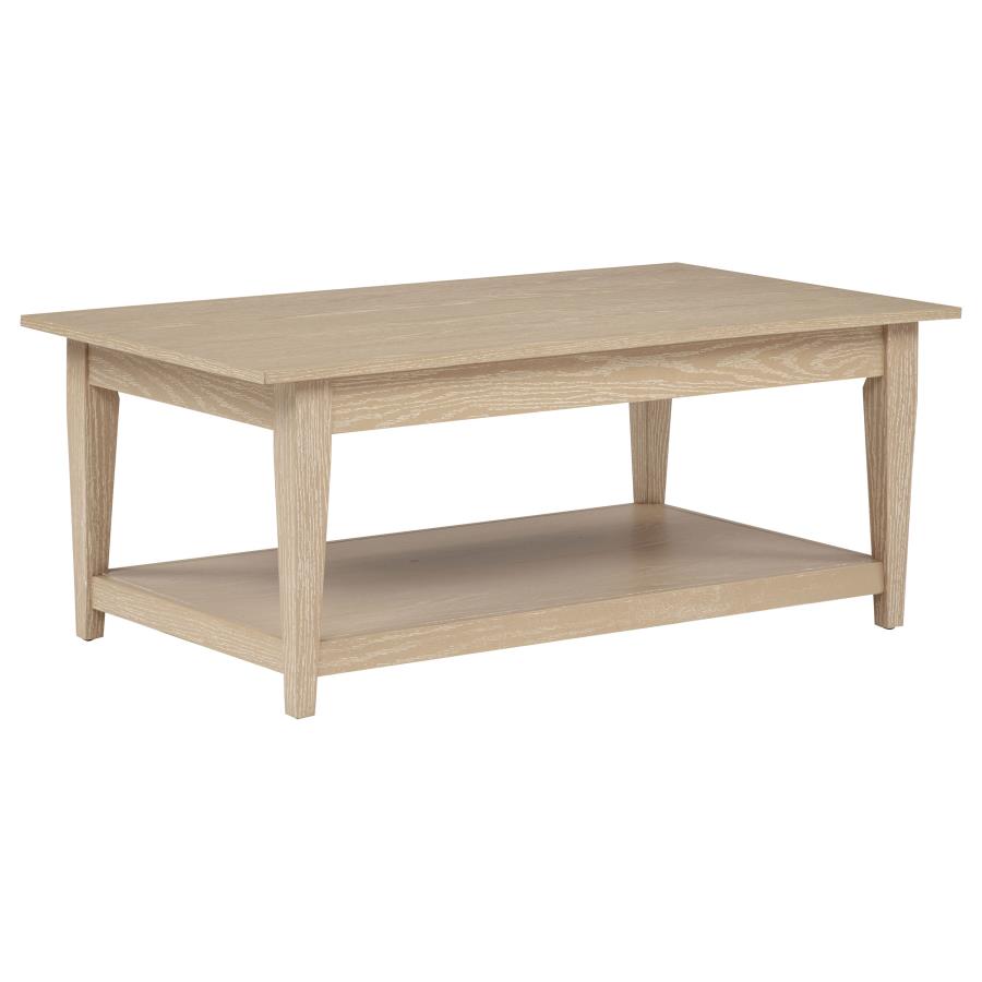 Lindenton 2-piece Wood Lift-Top Coffee and End Table Set Blonde