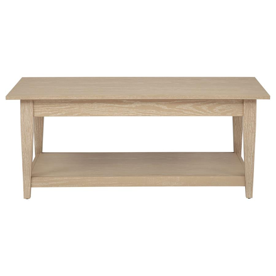 Lindenton 3-piece Wood Lift-Top Coffee and End Table Set Blonde
