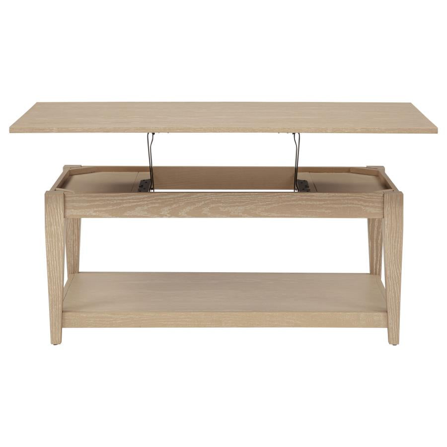 Lindenton Lift-Top Occasional Cocktail Coffee Table Blonde