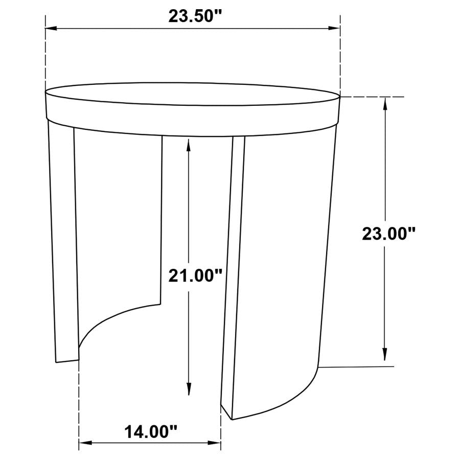 Sweeney 2-piece Coffee and End Occasional Table Set Black