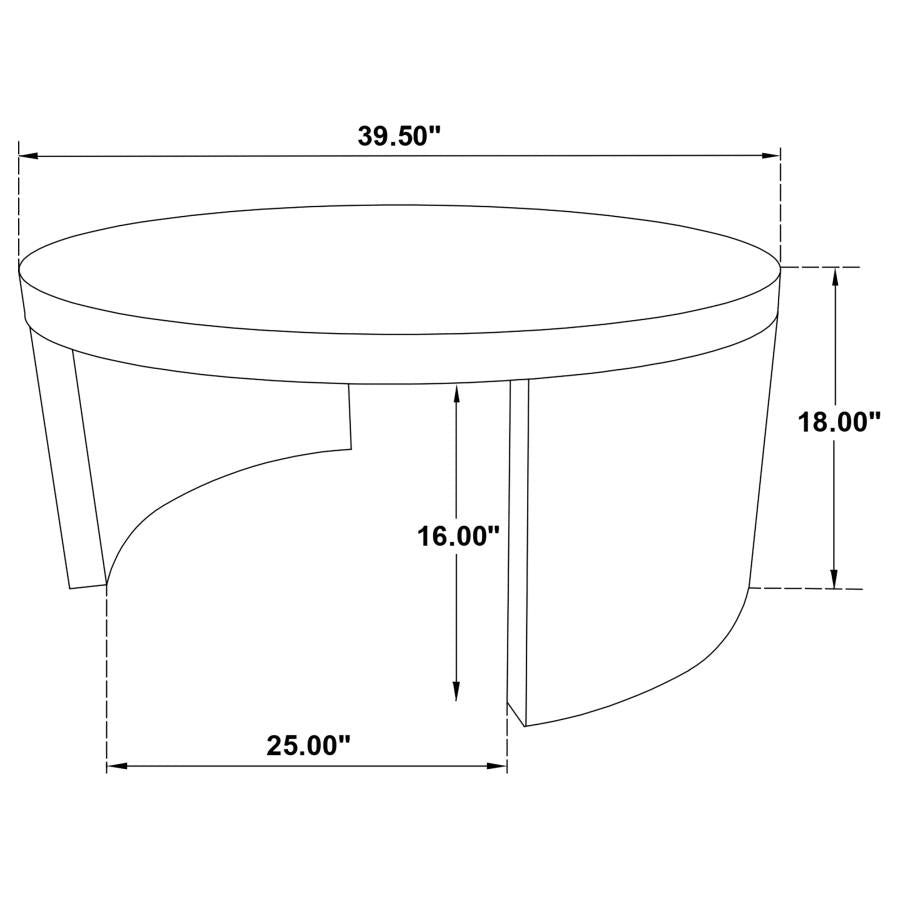 Sweeney 2-piece Coffee and End Occasional Table Set Dark Walnut