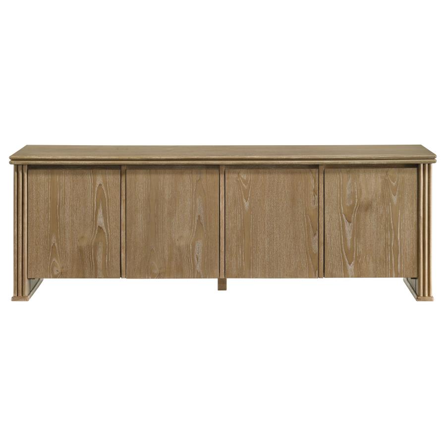 Adina 70-inch TV Stand Media Console Distressed Light Brown