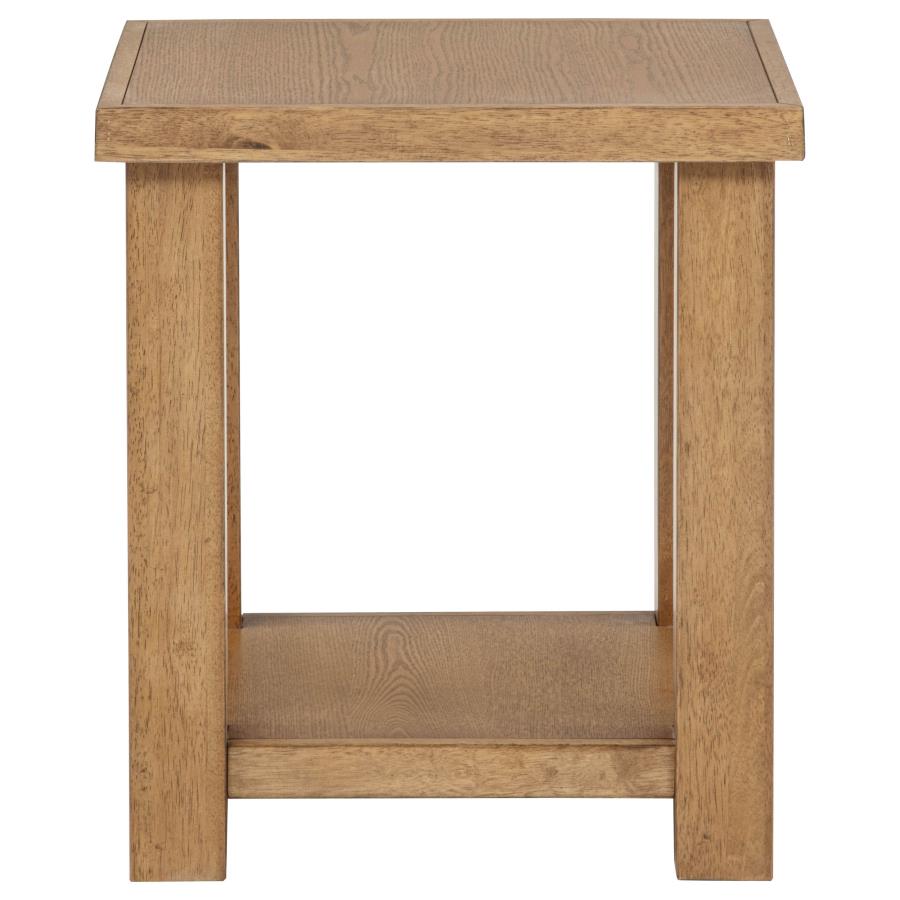 Beasley 3-Piece Wood Coffee Table Set Golden Oak