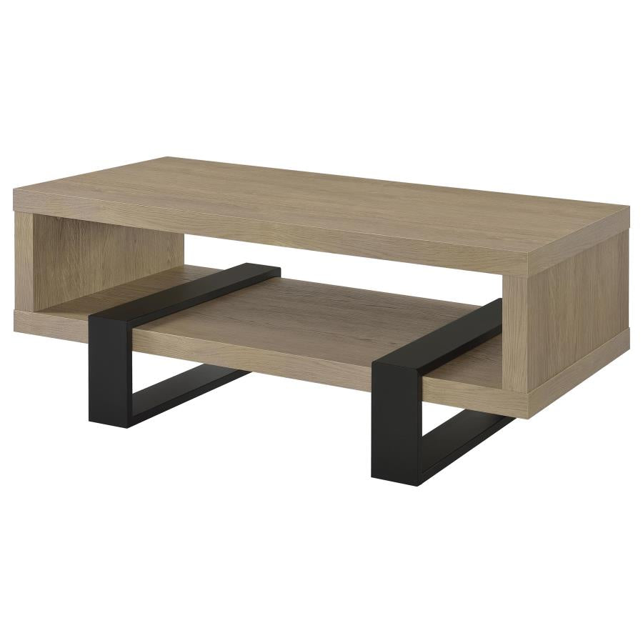Dinard Engineered Wood Cocktail Coffee Table Latte