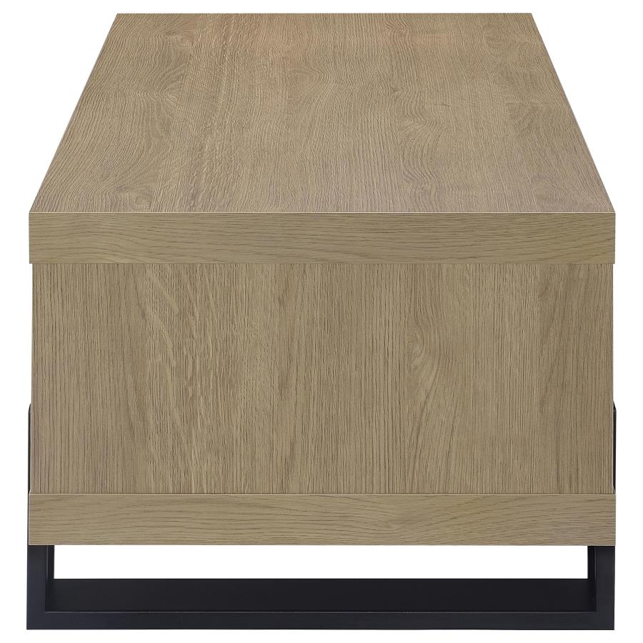 Dinard Engineered Wood Cocktail Coffee Table Latte