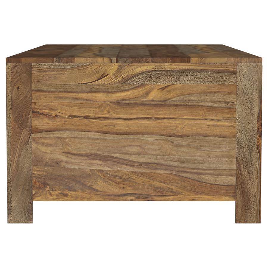 Esther 6-drawer Solid Wood Coffee Table Natural Sheesham