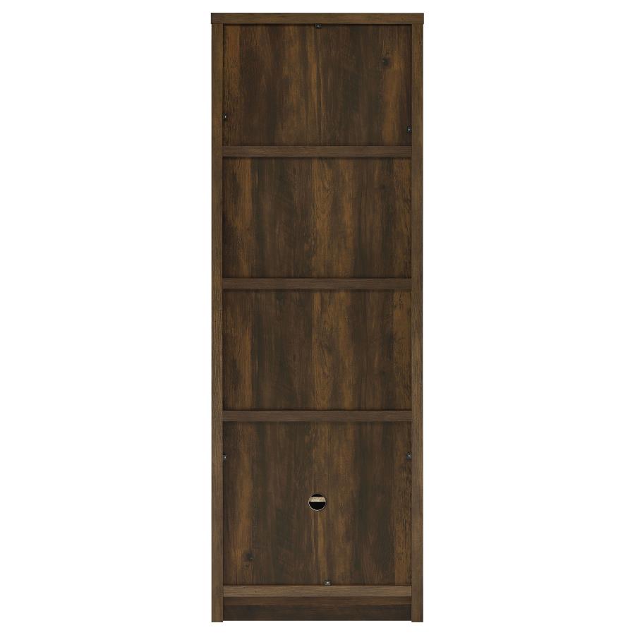 Laughlin 4-shelf Engineered Wood Media Tower Dark Pine