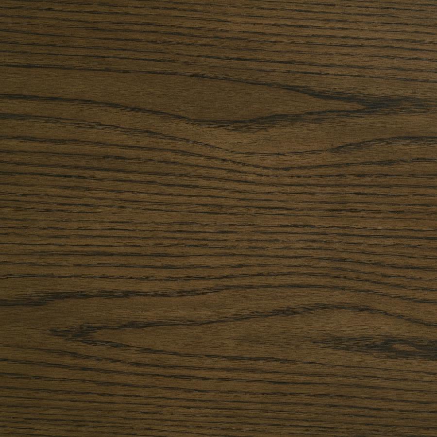 Kessler Round Sculptural Wood End Table Brown
