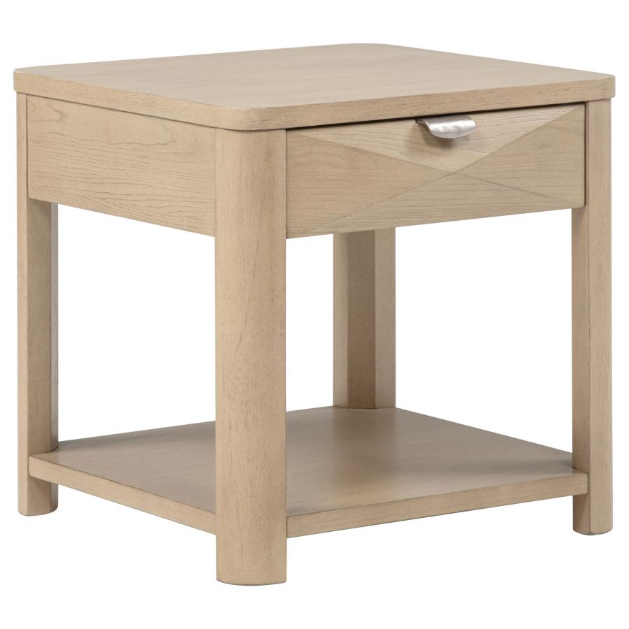 Marcelo 2-piece Coffee Table Set with Storage Light Elm