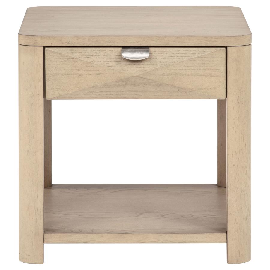 Marcelo 2-piece Coffee Table Set with Storage Light Elm