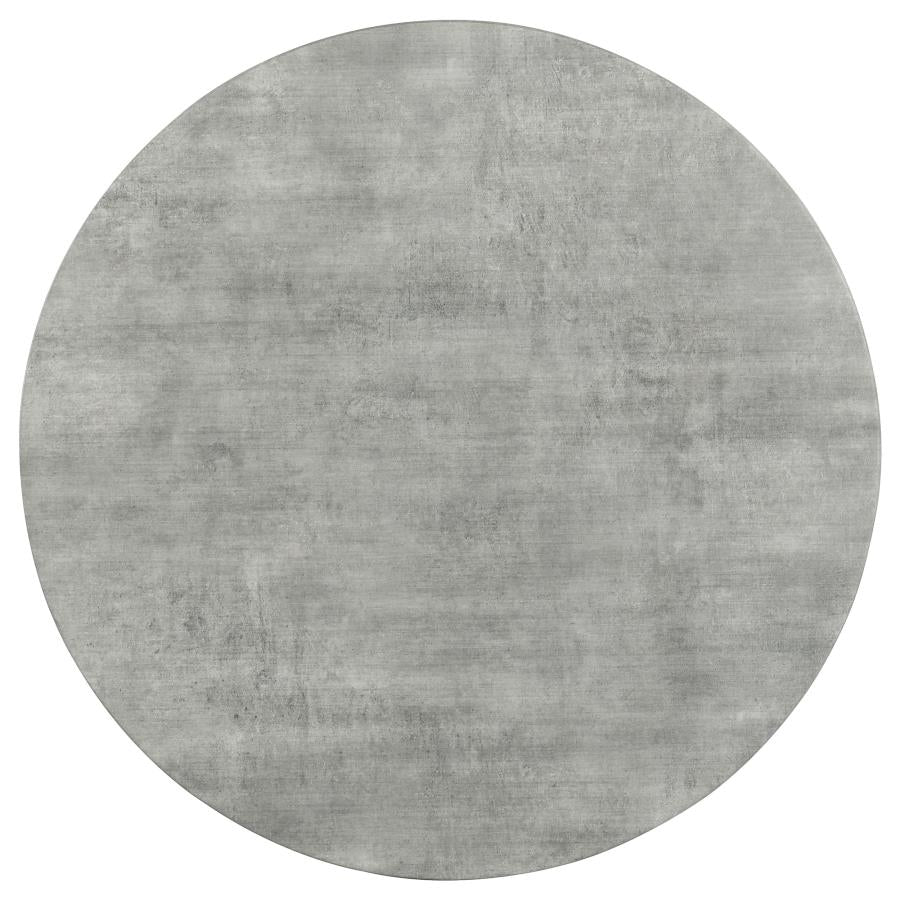 Hadi Round SmartTop Coffee Table Cement and Gunmetal