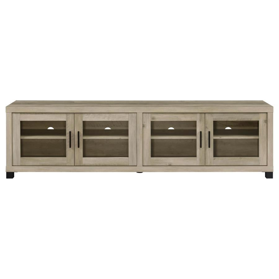 Sachin 3-piece 79-inch TV Entertainment Center Antique Pine