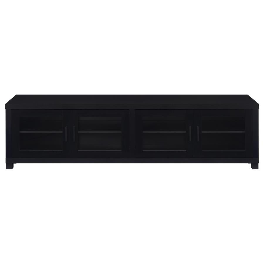 Sachin 4-door Engineered Wood 79-inch TV Stand Black