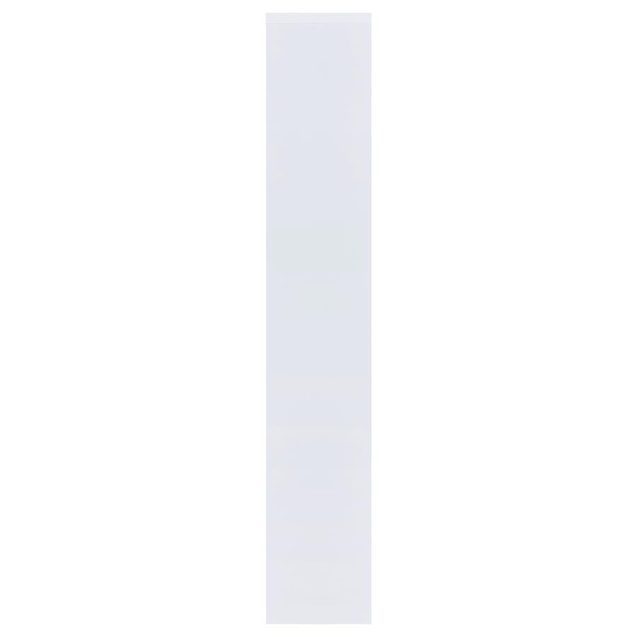 Theo 71-inch 6-shelf Bookshelf White
