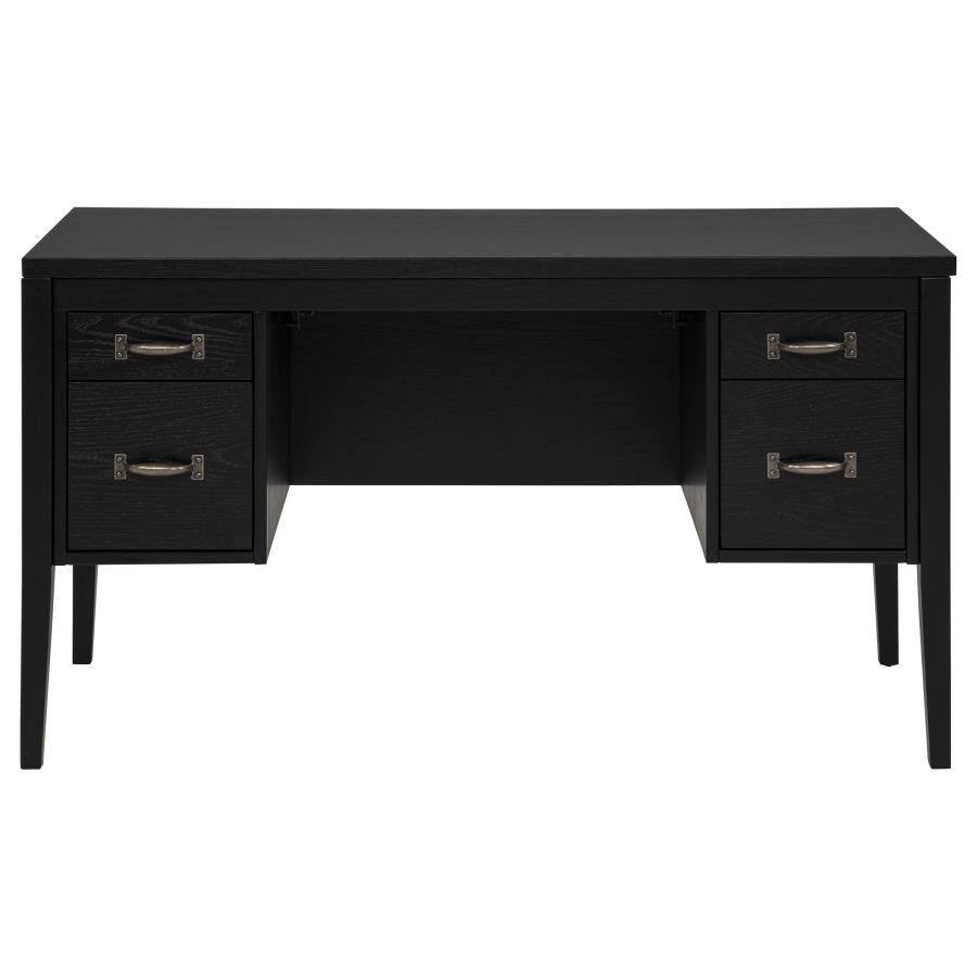 Graham 4-Drawer Lift-Top Computer Desk Black