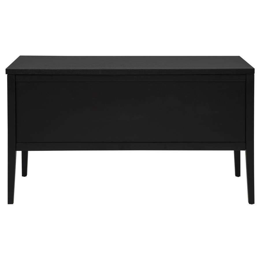 Graham 4-Drawer Lift-Top Computer Desk Black