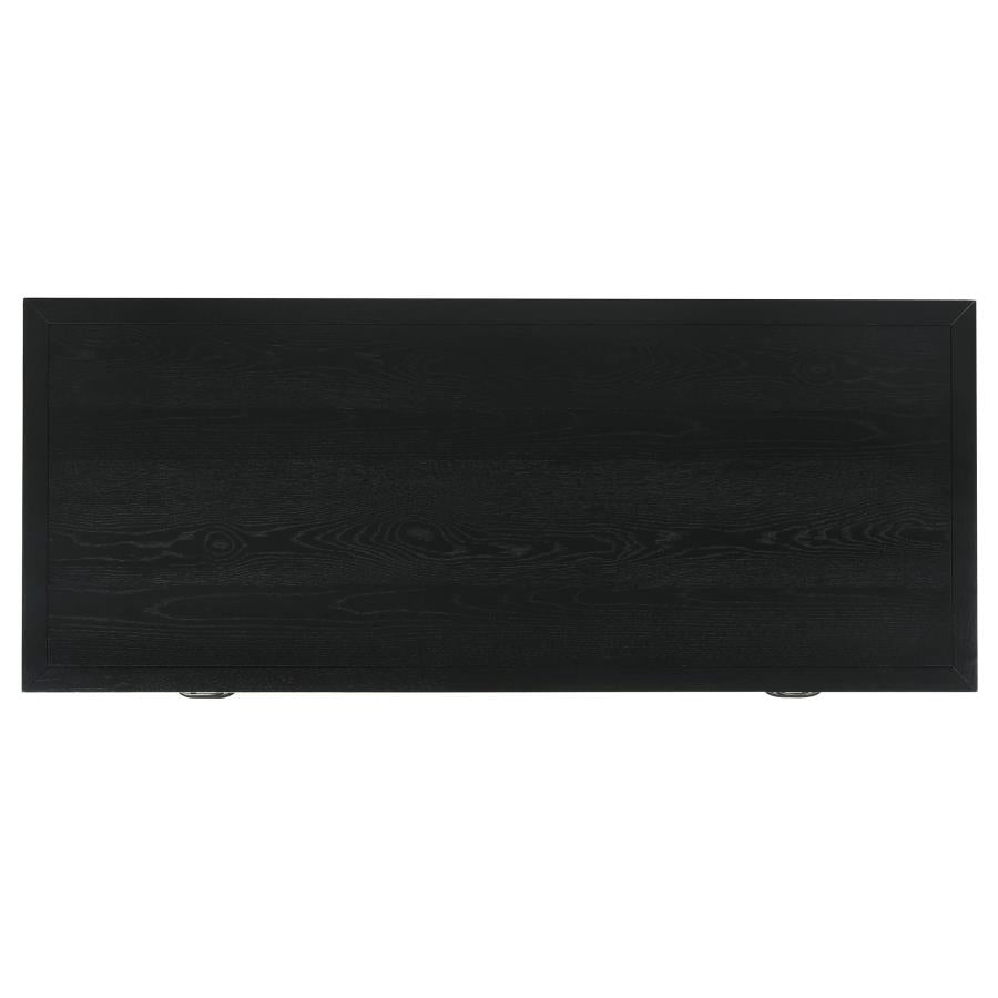 Goodson 64-inch 4-Drawer Double Pedestal Computer Desk Black