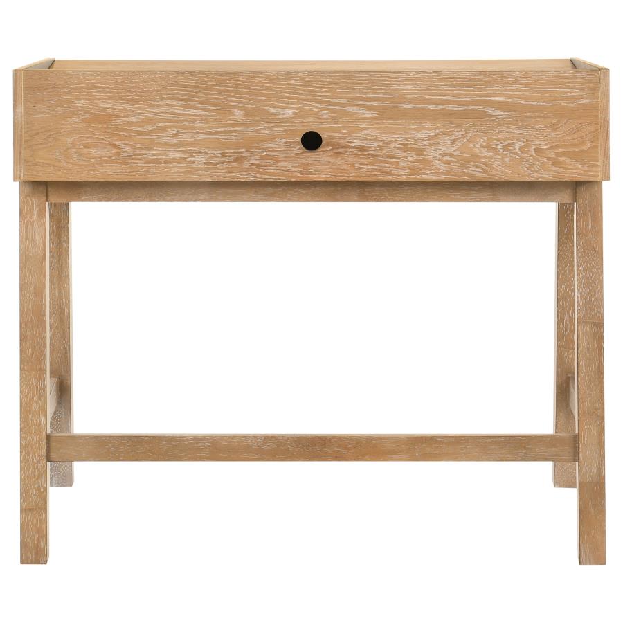 Fabian 38-inch Computer Desk with Keyboard Drawer Distressed Light Brown