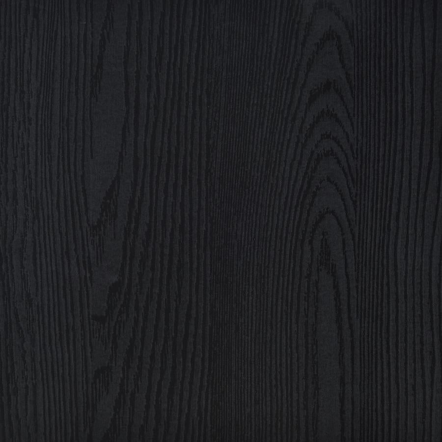 Clower Engineered Wood C-Shaped Sofa Side Table Black