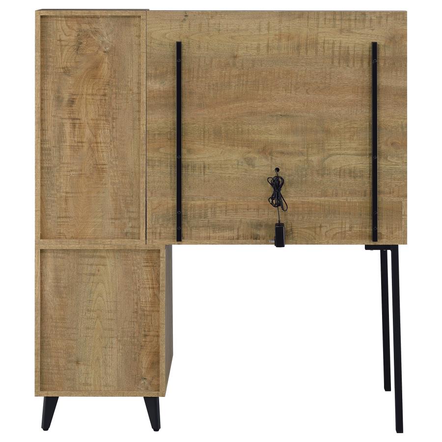 Souza 5-Drawer Makeup Vanity Table With LED Mirror Mango
