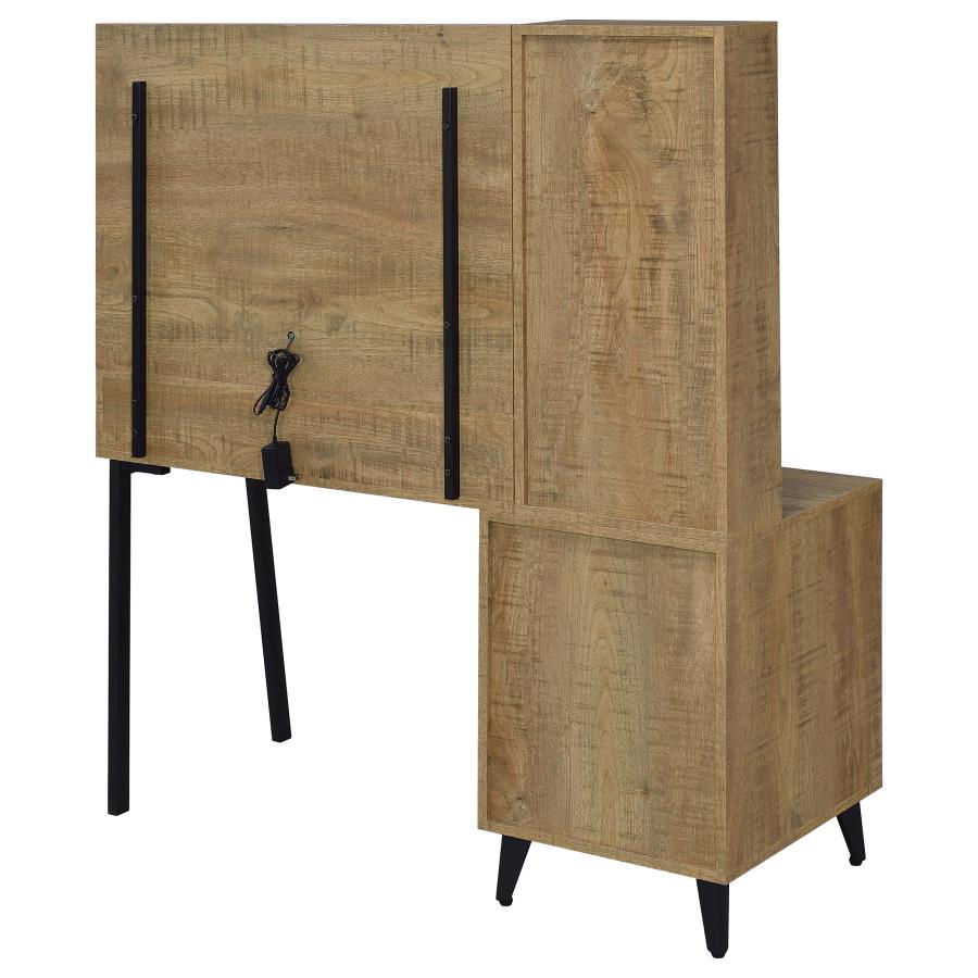 Souza 5-Drawer Makeup Vanity Table With LED Mirror Mango
