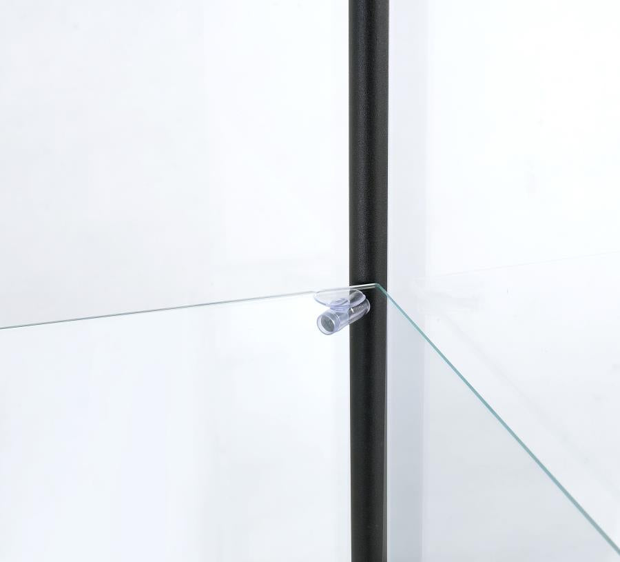Bellatrix 3-shelf Clear Glass Curio Cabinet Mango