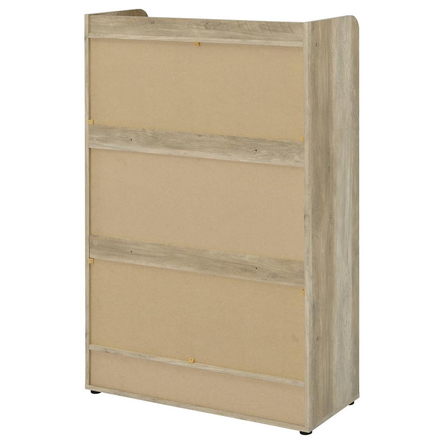Denia 3-tier Engineered Wood Shoe Cabinet White