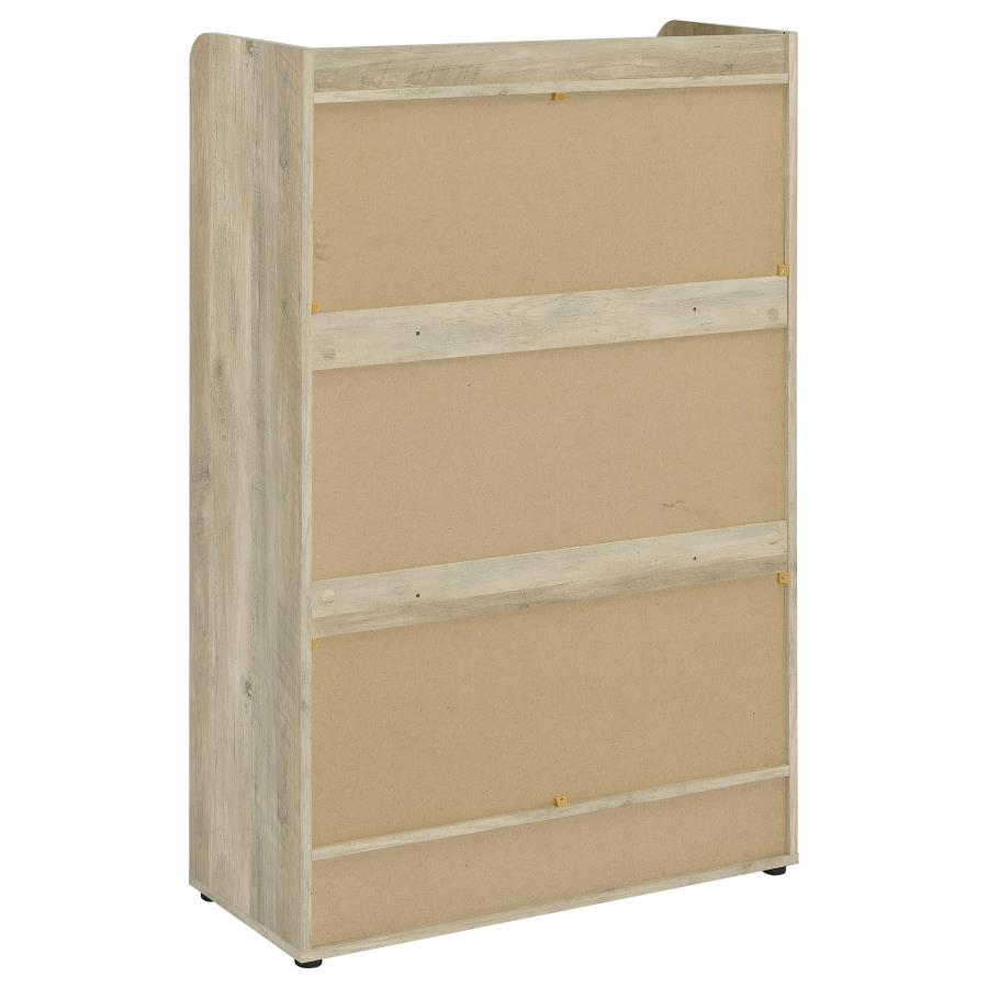 Denia 3-tier Engineered Wood Shoe Cabinet Grey